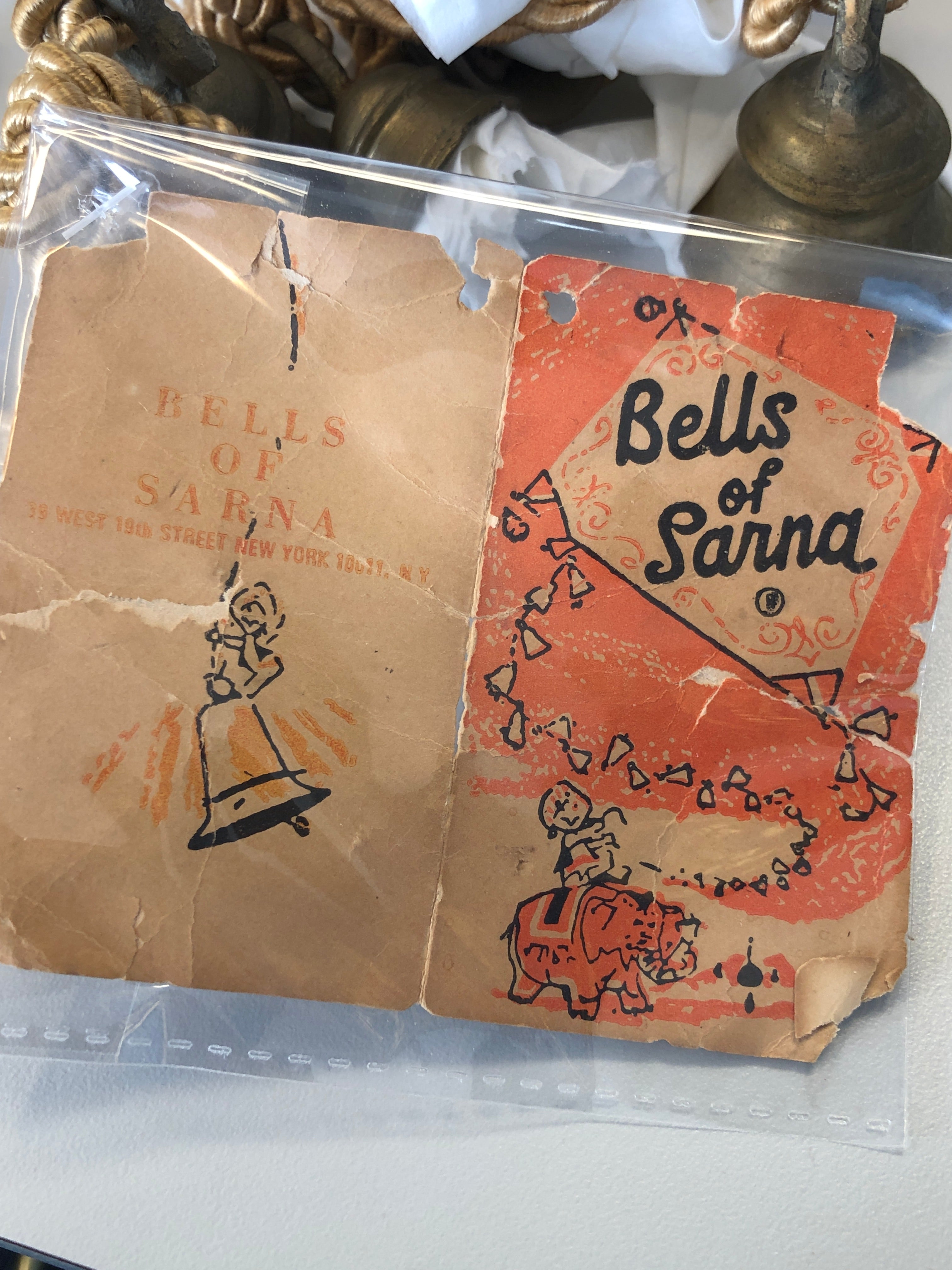 Bells of Sarna - Vintage Brass String of Bells