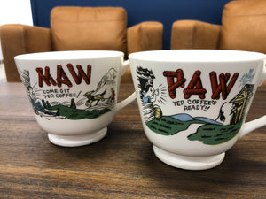 Maw and Paw Cup Set